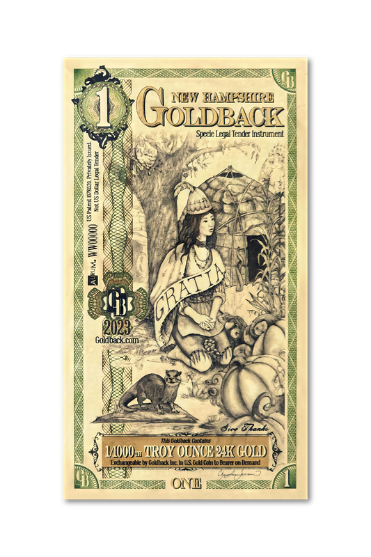 1 New Hampshire Goldback